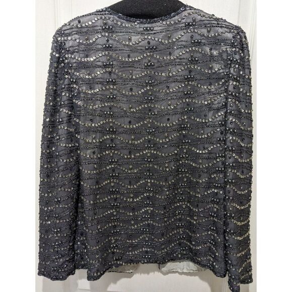 CASSANDRA Stone | Silk Beaded Jacket - Picture 3 of 9